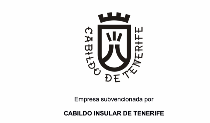 Empresa subvencionada por el Cabildo de Tenerife Logo del Cabildo de Tenerife